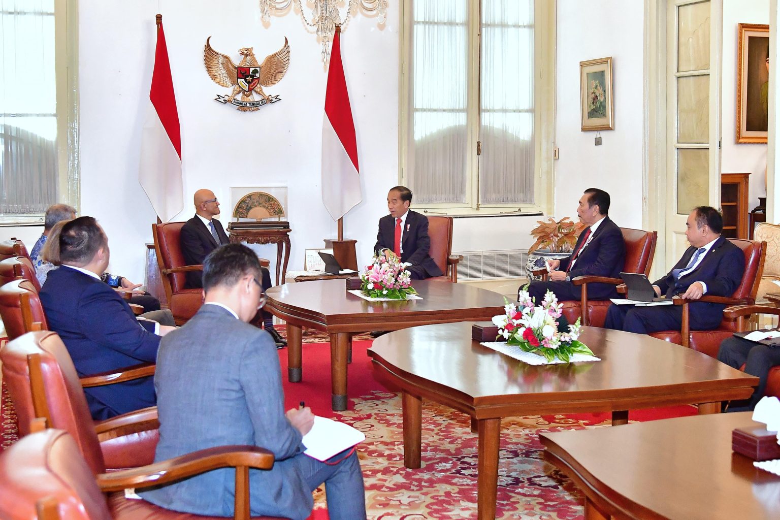 Presiden Jokowi Terima delegasi Microsoft Jajaki Peluang Pengembangan Teknologi AI dan Talenta Digital